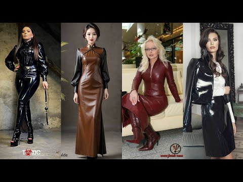 Bold leather trend, Top shiny  styles