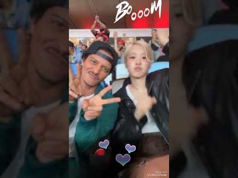 rose blackpink and brunomars together #kpop #roséblackpink #brunomars #shorts #short