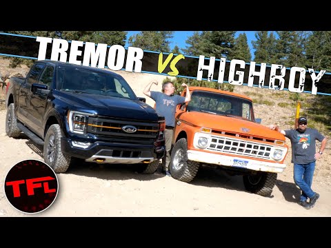 It Gets Sketchy When We Off-Road a CLASSIC Ford F100 Highboy and the New F-150 Tremor!