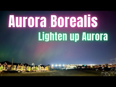 极光！！！See Aurora Borealis at backyard  自家门口看极光 #極光 #极光 #auroraborealis