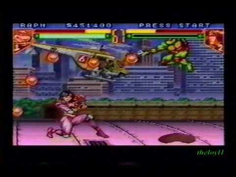 TMNT: Tournament Fighters - (Raphael) Final Boss Battle vs. Karai & finale