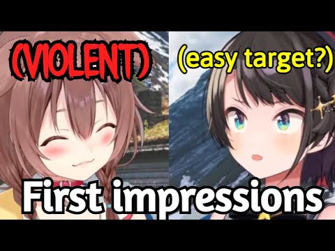 Korone and Subaru's First Impressions of Each Other When They First Met [Hololive]