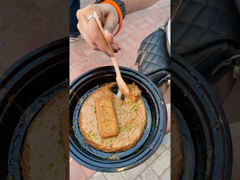 Ever tried Kunafa?🤌🏻🥰 #kunafa #middleeast #dessertlove #sweettooth #lotusbiscoff #kunafah #best