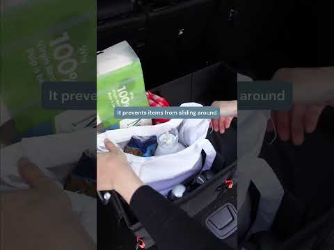 Your Groceries Won't Fall Out #car #carorganization #carcleaning #carstorage #storageideas