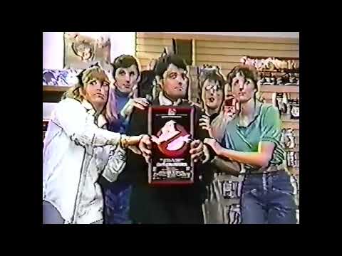 Ghostbusters-themed video store commercial from 80s