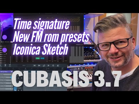 Cubasis 3.7, time signature, FM ROM voices and Iconica Sketch