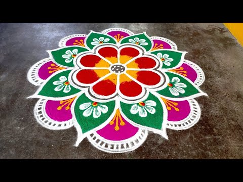 Newyear2025  beautiful rangoli/sankranti chukala muggulu/Pongal special kolam/Super Amazingrangoli