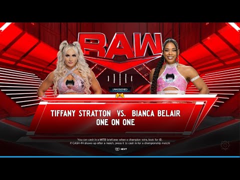 WWE 2K2K24: AWA Monday night dawn: Tiffany vs Bianca Blair