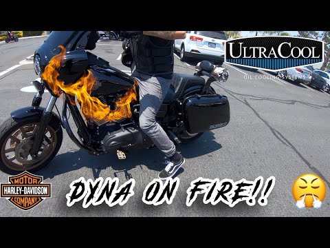 MY DYNA BURNING UP 🥵🔥 / HOW TO INSTALL A 3.O ULTRACOOL OIL COOLING SYSTEM / '17 DYNA LOW RIDER S