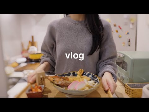 [Vlog] Christmas meal and New Year's Eve vlog of a single-person office lady who lives with a cat 🎍