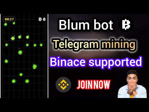 Blum bot elegram mining || Binace supported | best telegram project | crypto mining project