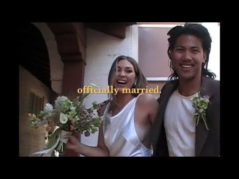 we filmed our wedding with a vintage camcorder