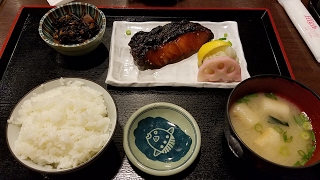 味の正福 銀ダラみりん定食 福岡 天神 grilled fish Japanese food