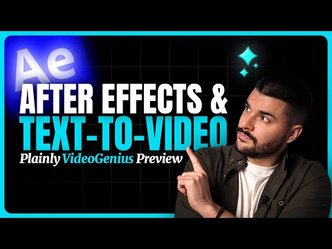 After Effects + Text to Video AI? 🤯 Plainly VideoGenius Preview