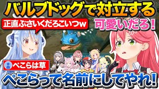 バルブドッグがブサイクにしか見えないぺこちゃんと可愛いくて仕方がないみこち【ホロライブ/さくらみこ/兎田ぺこら/鷹嶺ルイ】