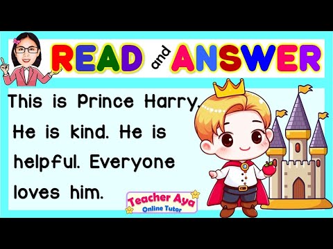 ENGLISH SHORT STORY WITH QUESTIONS | READING COMPREHENSION FOR GRADE 1, 2, 3 | Teacher Aya