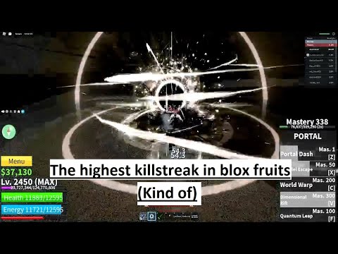 attempting to break a blox fruit world record (highest killstreak)