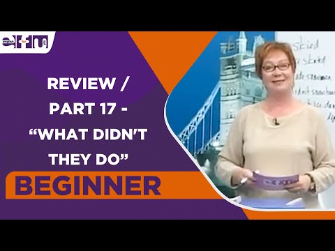 Beginner Level - Review / Part 17 - "What didn't they do" | English For You