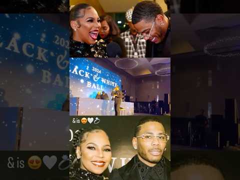 Nelly introduces Ashanti as his wife at the 2024 black and white ball !! #tamtonight