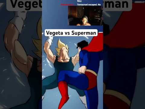 Vegeta vs Superman!! #anime #dragonballsuper #vegeta #superman #goku #explore #shortsfeed