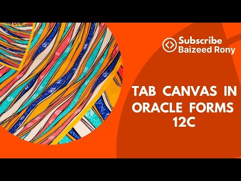 How to create Tab Canvas in oracle Forms 12c