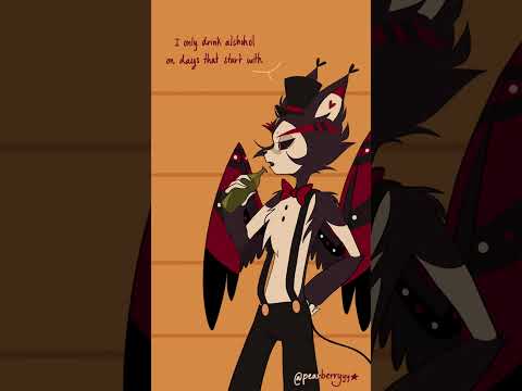 i think husk has a problem 🍺✨#hazbinhotel #hazbinhotelfanart #husker