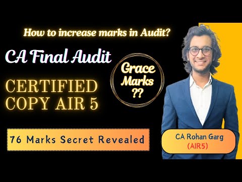 76 marks Audit Certified Copy Analysis | AIR5 CA Rohan Garg | CA Final