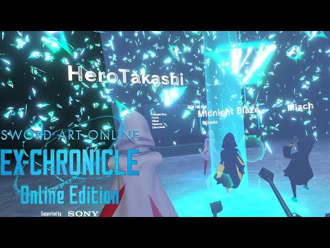 Sword Art Online -EX-CHRONICLE- Skull Reaper Boss Battle VR group battle