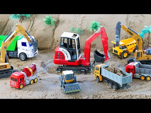 Let's use heavy equipment to rescue an excavator piled up in a sandy grave