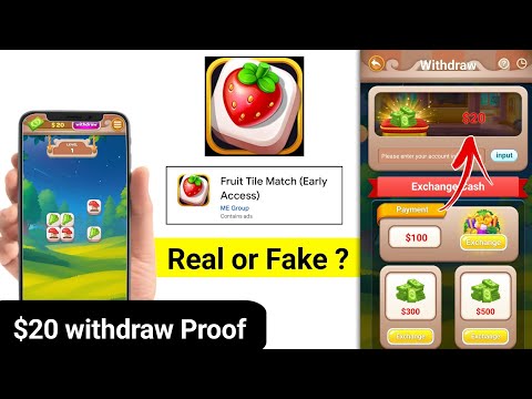 Fruit Tile Match App withdrawal | Fruit Tile Match App Real or Fake | Fruit Tile Match App