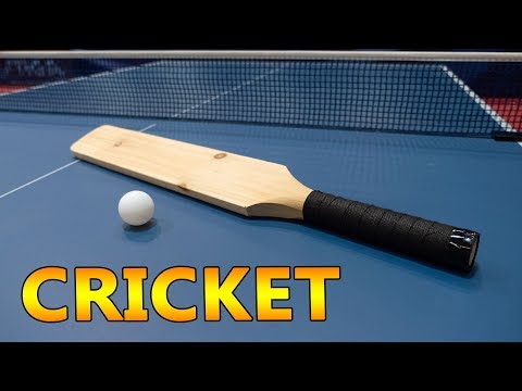 Playing Ping Pong with a Cricket Bat