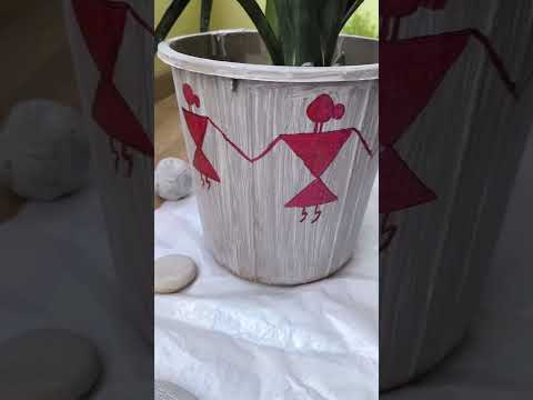 DIY planter paint ideas 😀😀😀 #trendingshorts #easy