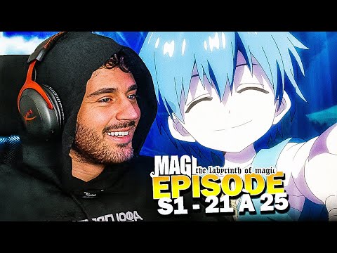 ALI BABA & ALADIN 💙👑 MAGI : THE LABYRINTH OF MAGIC S1 EPISODE 21 22 23 24 25 REACTION FR !