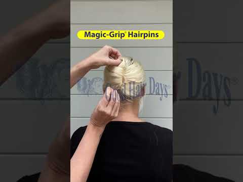 Want a Fast, Simple, and Secure French Twist? Watch what three Magic-Grip Hairpins can do!