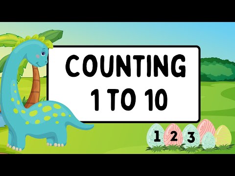 Fun Dino Counting 1 To 10 | Learn To Count | 1234