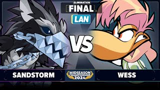 Sandstorm vs Wess - Elimination Final - Brawlhalla Midseason Championship 2024 - LAN 1v1