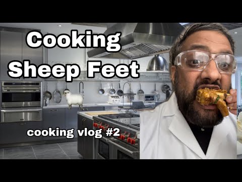 Cooking Sheep Feet 🐑 || Cooking Vlog #2