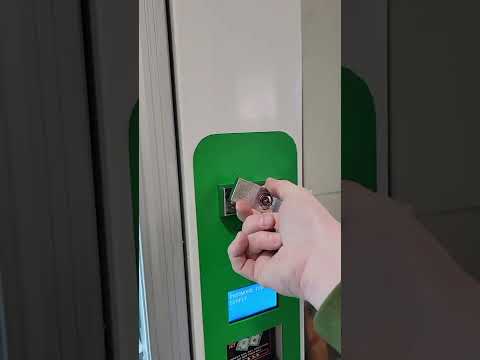 TVC america combo vending machine.  How to open the the front door T-handle.