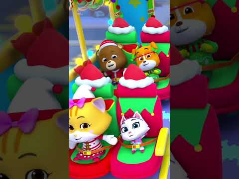 Christmas Wheels On The Bus #shorts #christmas #xmas #nurseryrhymes #kidssongs #babysongs