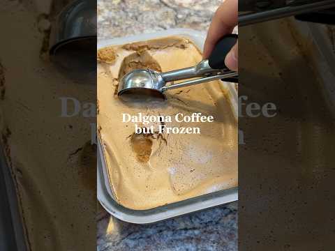 Attempting to make frozen Dalgona coffee #shorts #dalgona #dalgonacoffee #coffee #latte