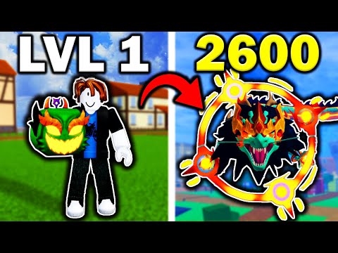 Noob To Max With DRAGON REWORK In Blox Fruits [FULL MOVIE]