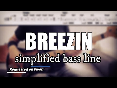 Breezin' - George Benson | Simplified bass line with tabs #128