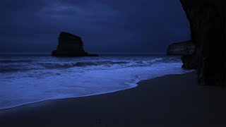 Fall Asleep With Relaxing Wave Sounds at Night, Low Pitch Ocean Music for Deep Sleeping