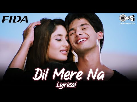 Dil Mere Naa - Lyrical | Fida | Kareena Kapoor, Shahid Kapoor | Udit Narayan, Alka Yagnik