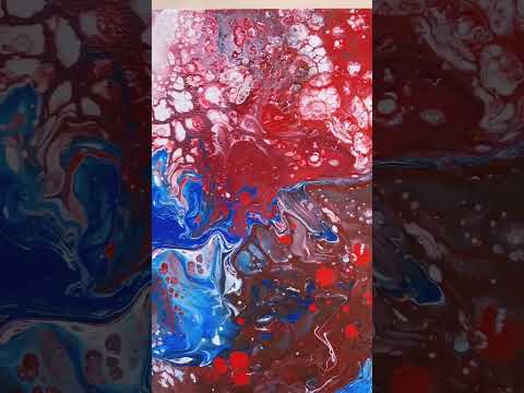 “BLOOD” #acrylicpouring #acrylicart #acrylicpaint #abstract #abstractart #indianartist #bloodline