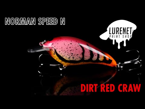 Norman Speed N in Dirt Red Craw-Lurenet Paint Shop (Custom Lures)