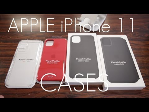 iPhone 11 Pro / MAX -  Apple  OFFICIAL Leather / Silicone Cases - Hands On Review