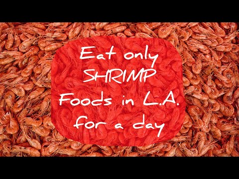 Eat only SHRIMP Foods in LA for a day 🦐🦐 Shrimp Daddy | Grand Fish Tacos | The Shrimp Lover #shorts