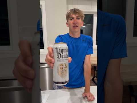 We tried Liquid Death!   #challenge #water #liquiddeath #death