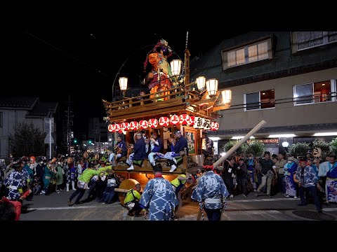 佐原の大祭2023秋　中日　上宿区　のの字廻し